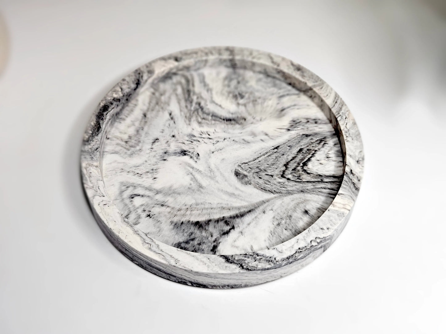 Plateau Rond en Jesmonite