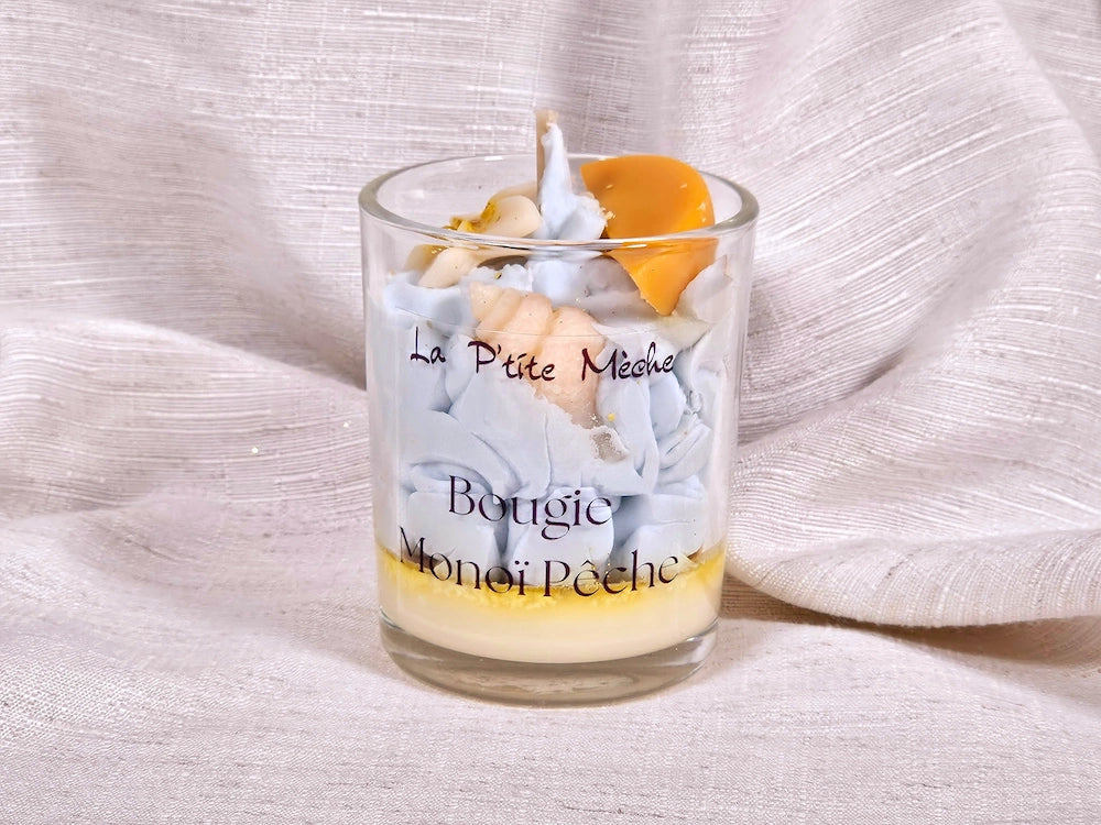 Bougie Gourmande - Monoï pêche