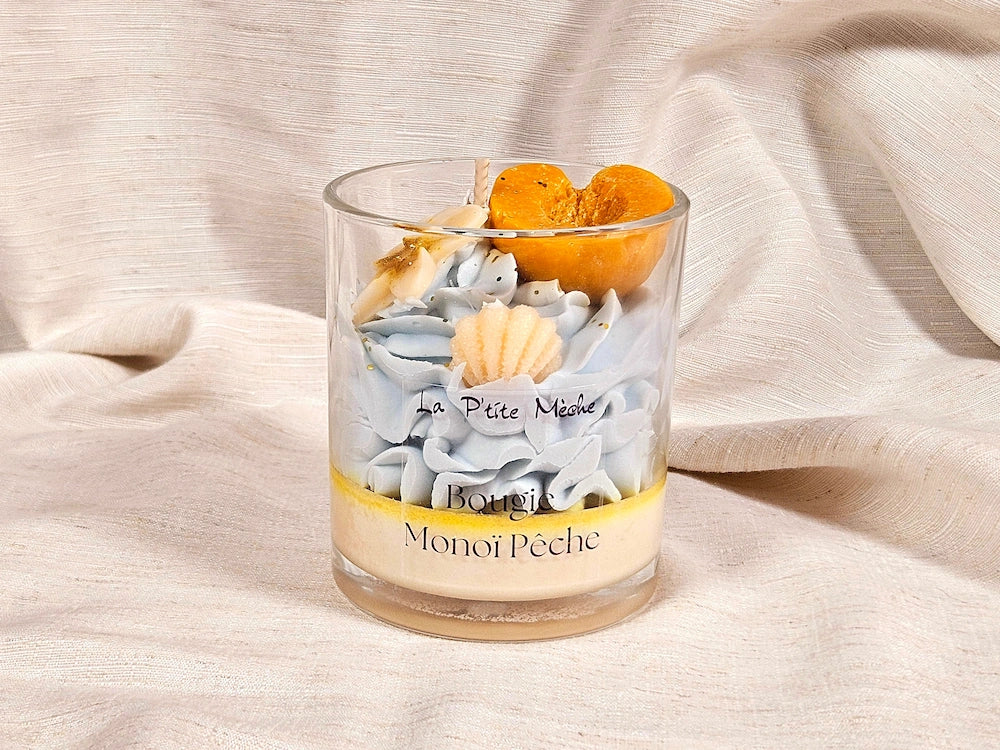 Bougie Gourmande - Monoï pêche