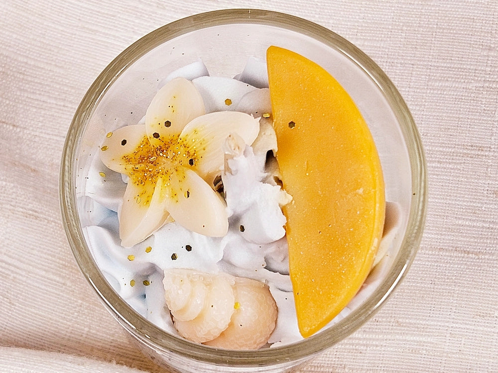 Bougie Gourmande - Monoï pêche