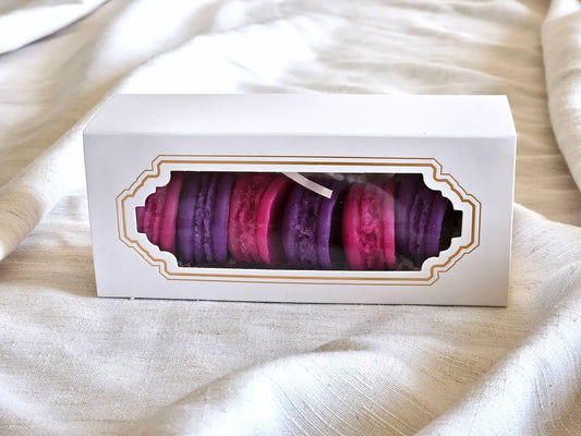 Coffret Macaron Framboise et Violette
