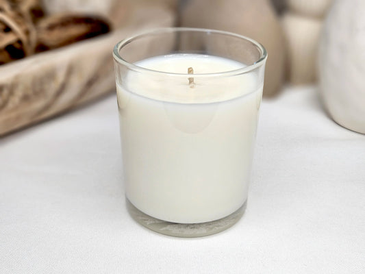 Bougie parfumée naturelle, artisanale, cire blanche sans paraffine, parfum de Grasse, fabrication française