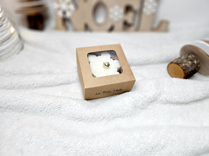 Bougie Moulée - Flocon de Noël