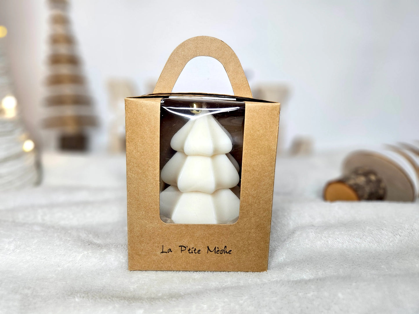 Bougie Moulée - Sapin de Noël