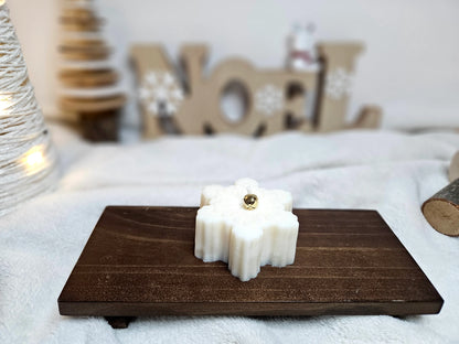 Bougie Moulée - Flocon de Noël